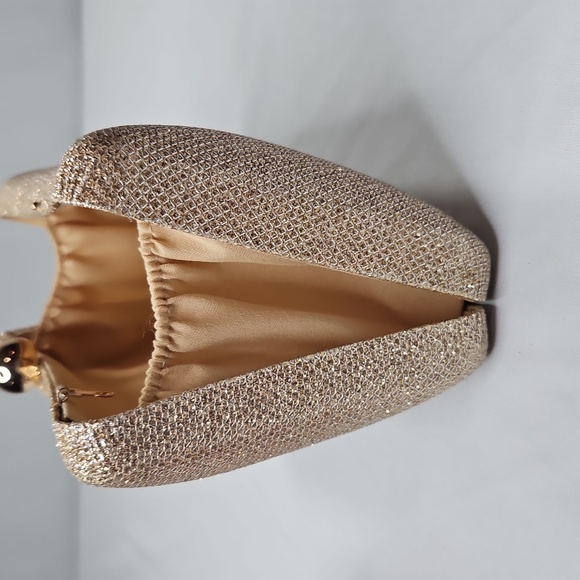 Gold Sequin Evening Bag Clutch - Picture 6 of 6